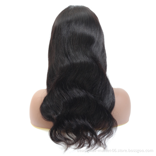 Factory price bone straight human hair lace wig human hair wigs